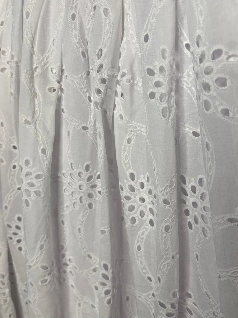 ❤️And Now This NWT White Eyelet Midi Skirt.  Size L.